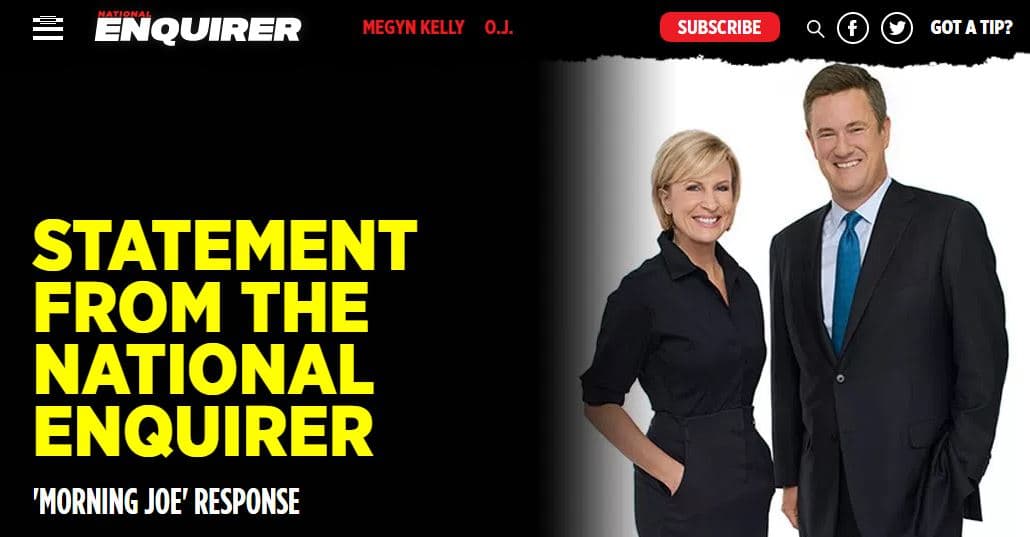 El 'National Enquirer': el tabloide sensacionalista que se metió en la pelea entre Trump y los medios