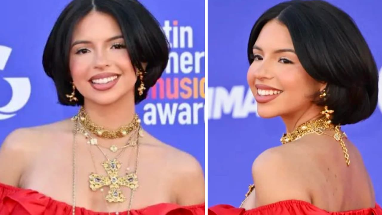 Ángela Aguilar luce como ‘Betty Boop’ en alfombra roja: impactó con mini vestido y plataformas