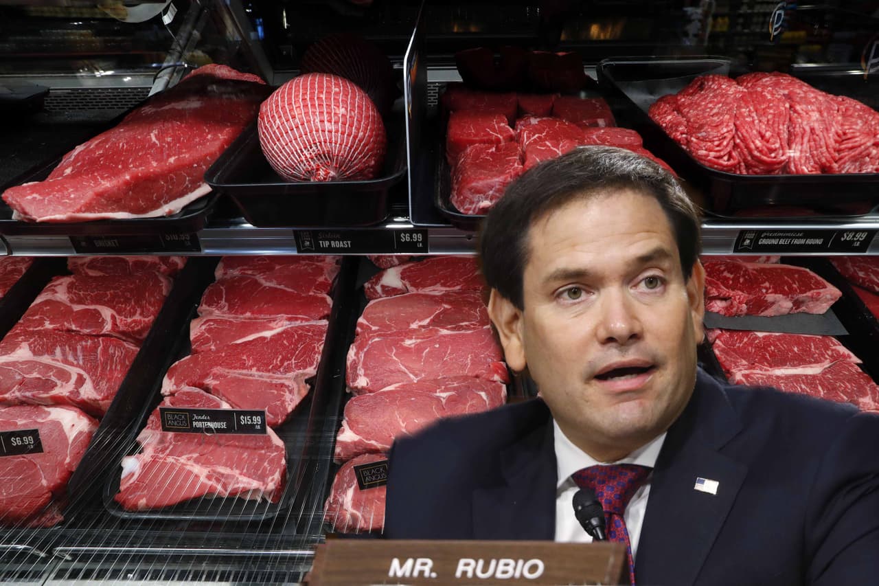 En medio de la escasez de carne Marco Rubio plantea que la gente debería "volverse vegana"