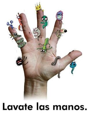 La limpieza de las manos puede prevenir muchísimas enfermedades,así como su transmisión.