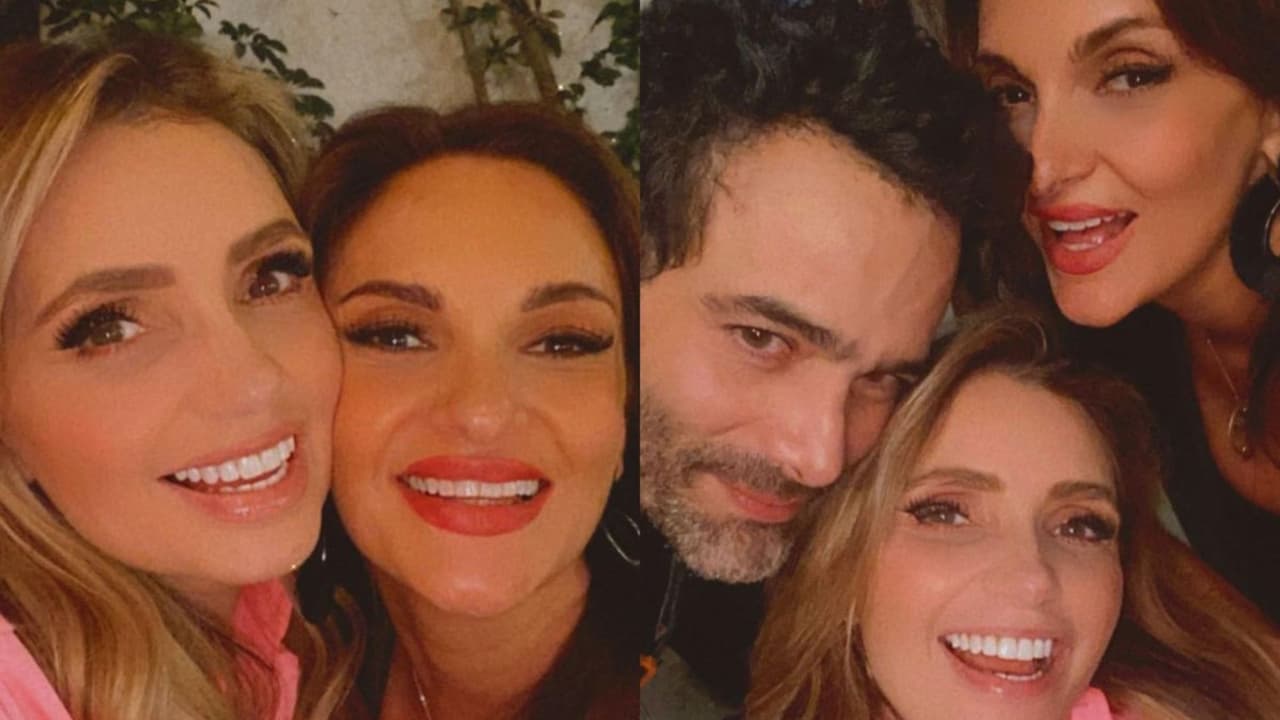 Angélica Rivera con Mariana Seoane y Luis Roberto Guzmán.