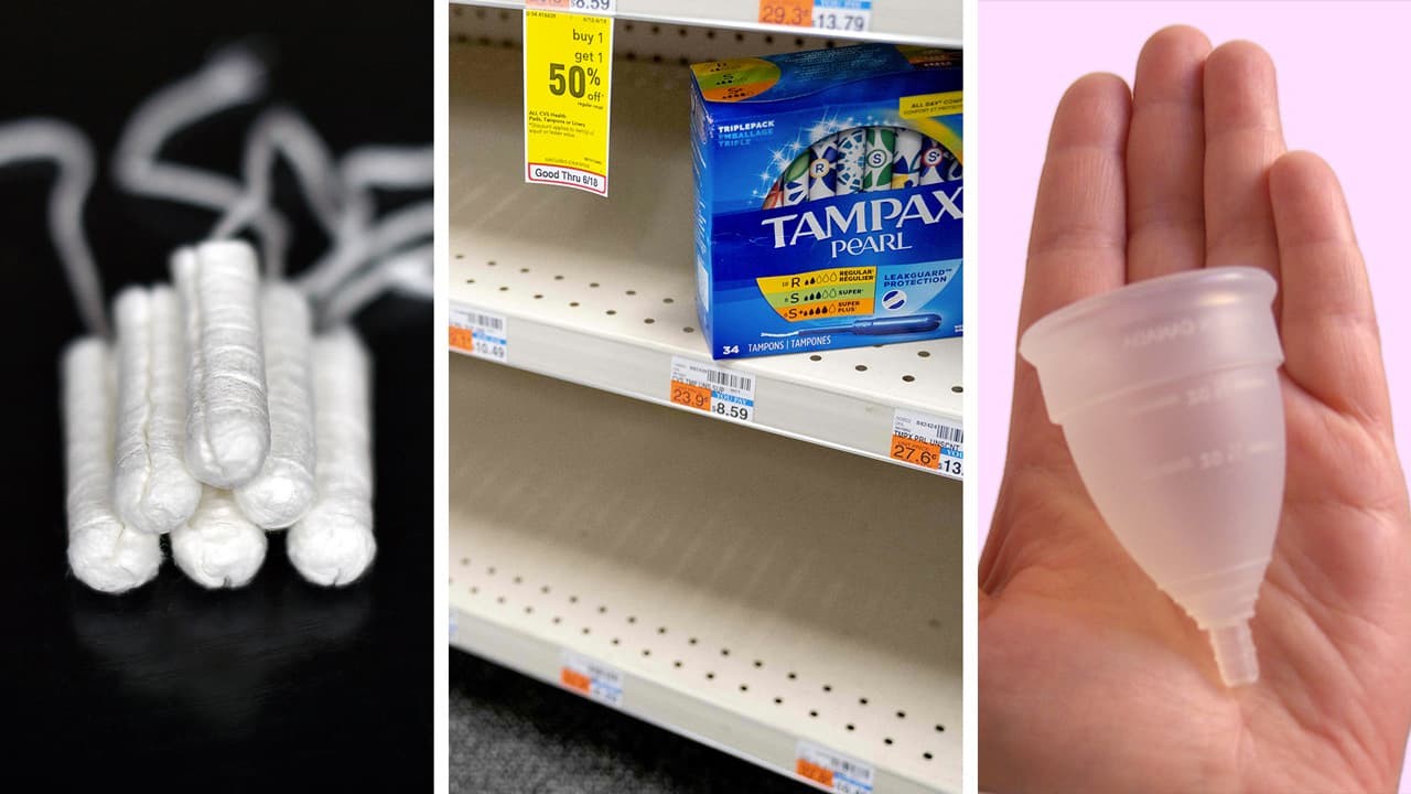 Experto aconseja el uso de la copa menstrual ante escasez de tampones 