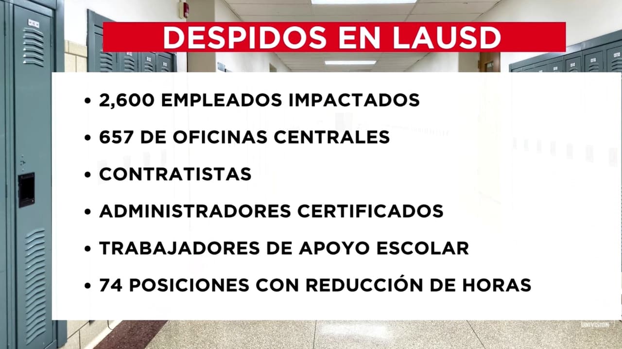 LAUSD inicia avisos de despido a cerca de 2,600 empleados: ¿qué áreas serán afectadas?