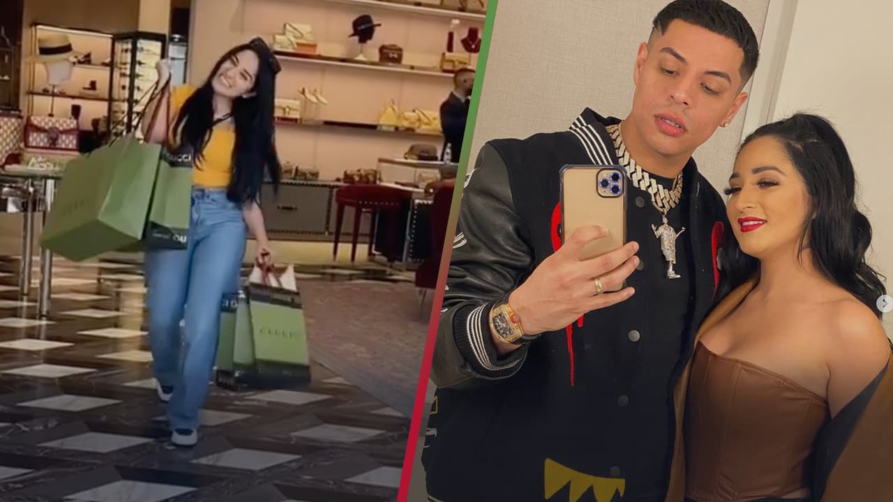 VIDEO: Esposa de Eduin Caz se divierte con la tarjeta de crédito de su marido