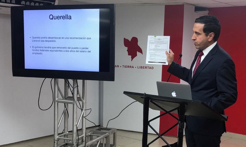 Refieren a Llerandi ante las autoridades por supuestas violaciones a leyes federales