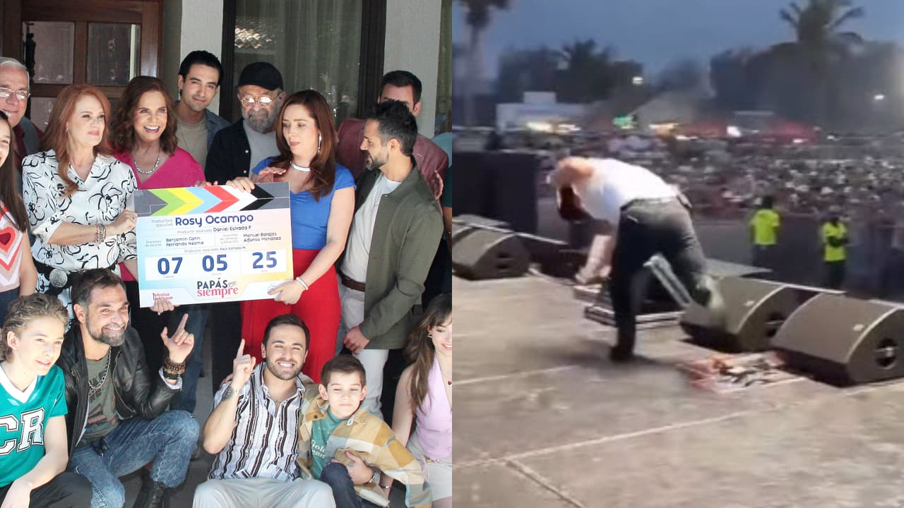 Actor de Papás por Conveniencia sufre aparatosa caída en pleno concierto: video del momento