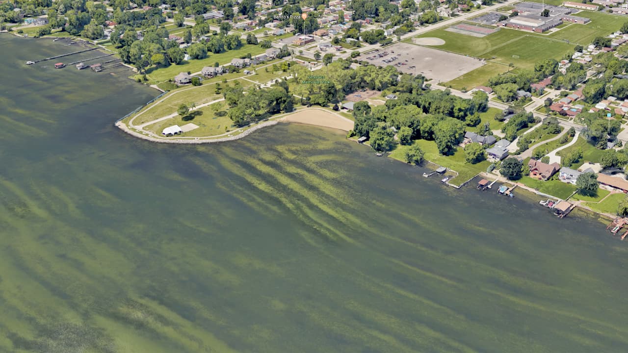 <b>Michigan.</b>120 de 207 lugares analizados dieron resultados peligrosos por al menos un día en 2018. La playa del parque St. Clair Shores Memorial (condado Macomb) fue insegura durante 26 días, más que cualquier otra de Michigan.