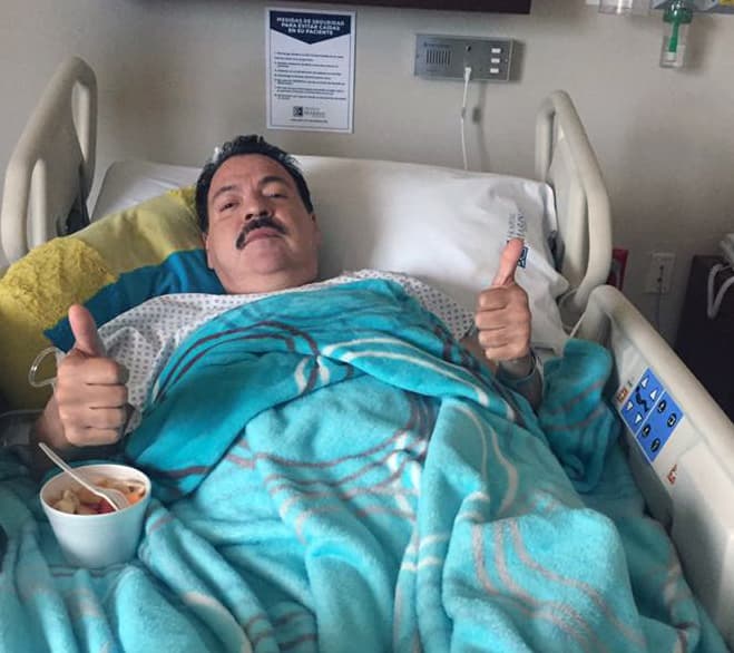 “Los médicos sirvieron de instrumento de Dios para que mi operación fuera un exito”: Julio Preciado