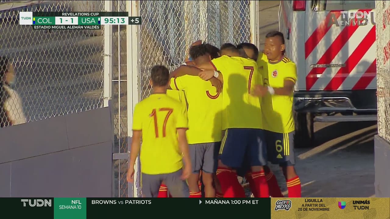 ¡Justo al final! Ángel está rescatando a Colombia con el 1-1