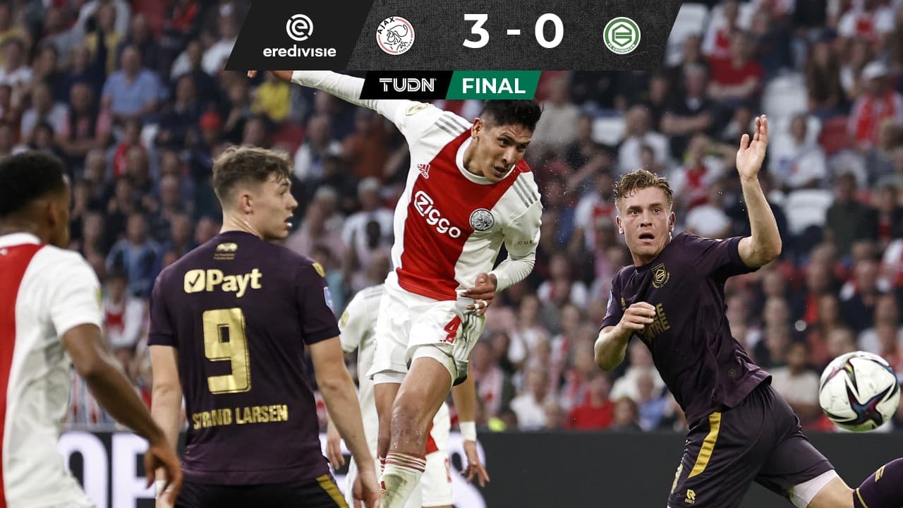 ¡Aparece El Machín! Edson encamina goleada del Ajax sobre Groningen
