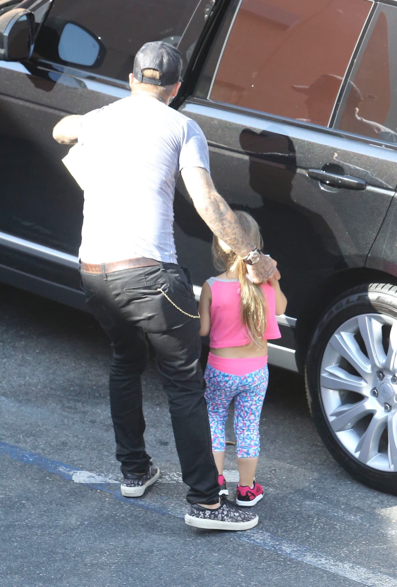 Los demás Beckham se quedaron en casa.