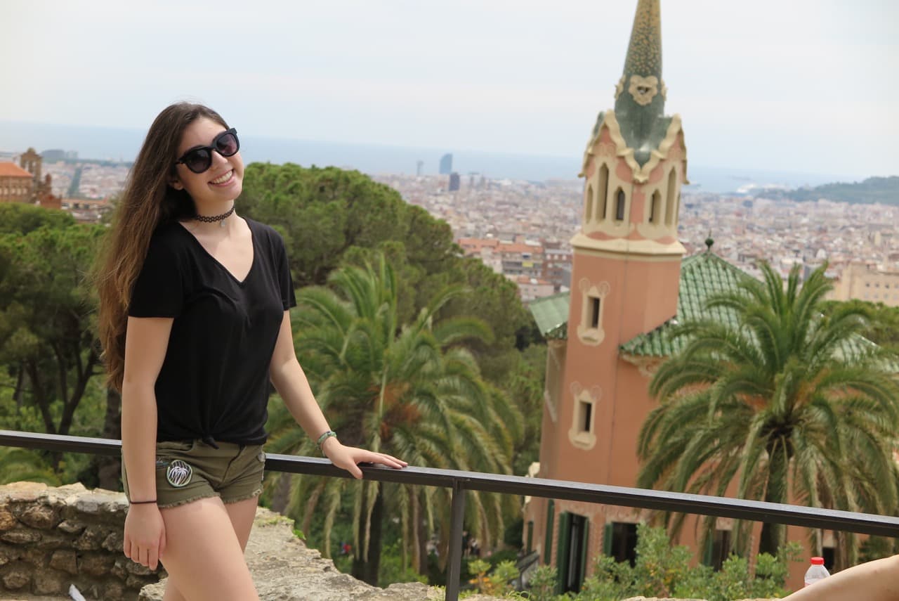 En el Parque Güell hay edificios fascinantes y una panóramica espectacular.