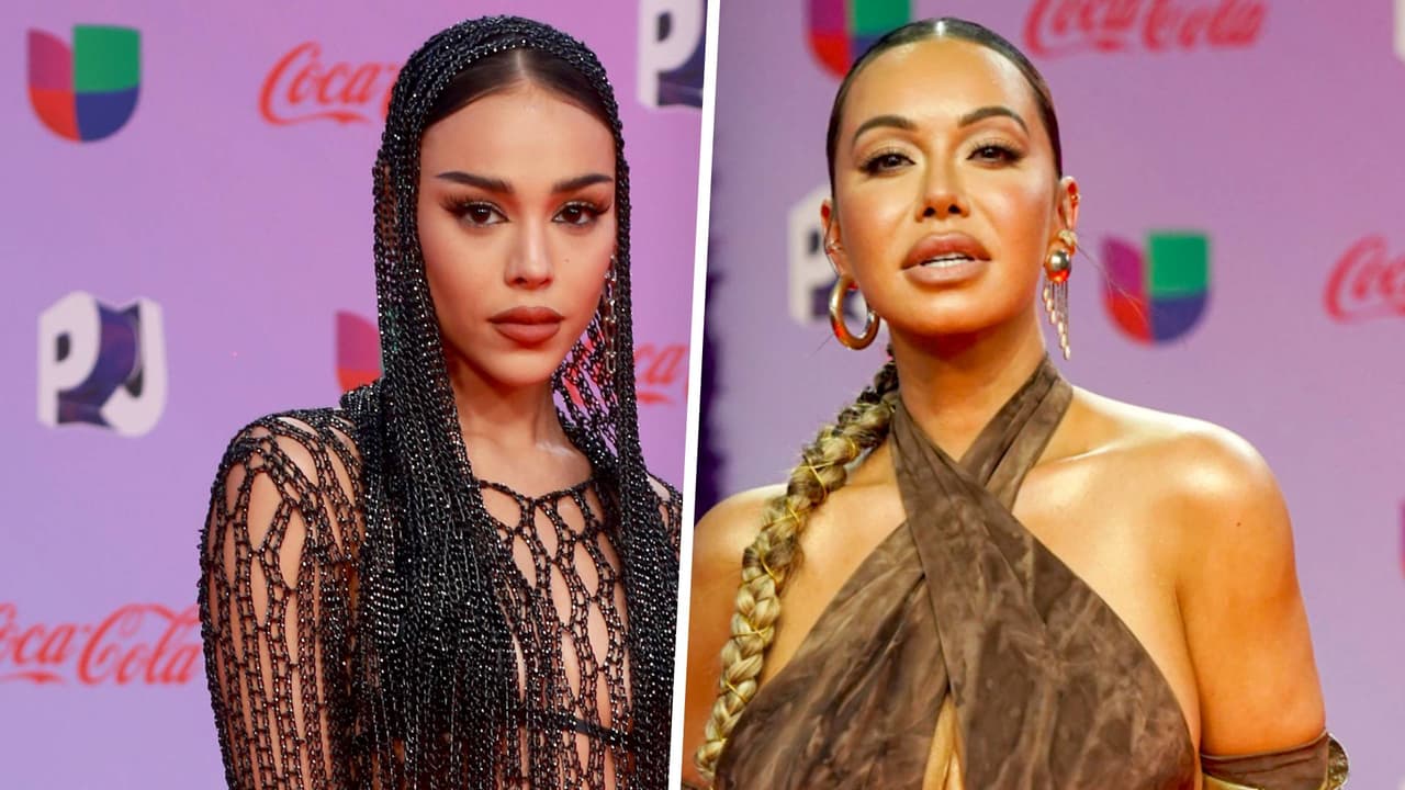 Danna Paola semidesnuda, el vestido largo de Chiquis y más looks de las famosas en Premios Juventud
