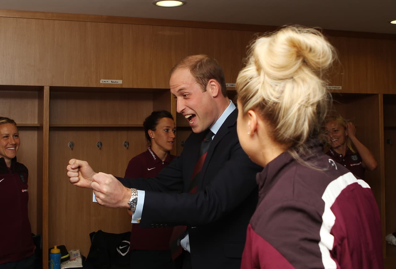 Que consideraran a su pequeña Charlotte la jugadora #1 lo puso de muy buen humor. ¿Lo notan?