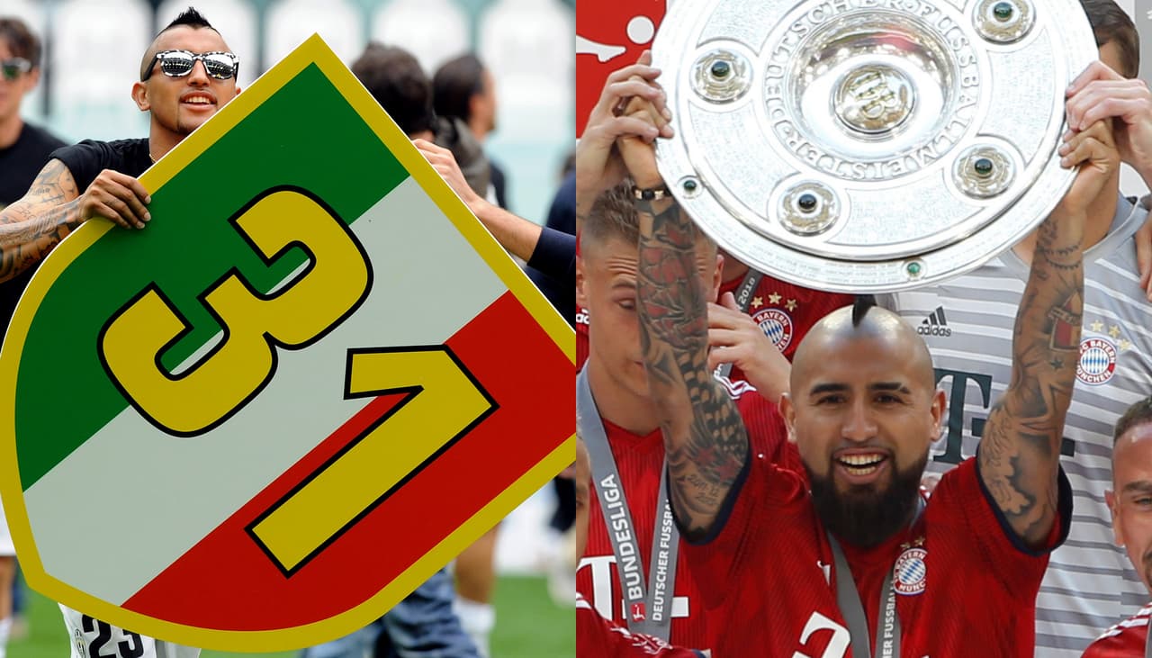 El chileno Arturo Vidal alcanzó un registro difícil de igualar, que ni Cristiano Ronaldo ni el propio Lionel Messi tiene, con títulos de Liga consecutivos desde 2012 en Italia, Alemania y ahora en España.