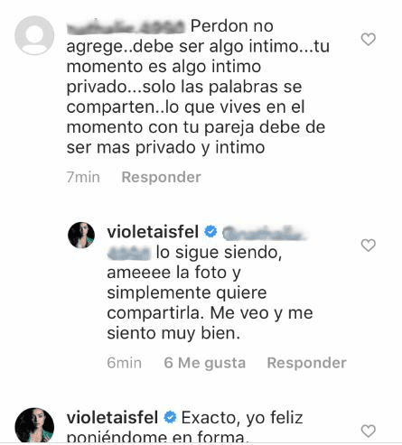 Al igual que lo sucedido el pasado fin de semana, fue objeto de críticas y se defendió de ellas: "Me veo y me siento muy bien".
<br>