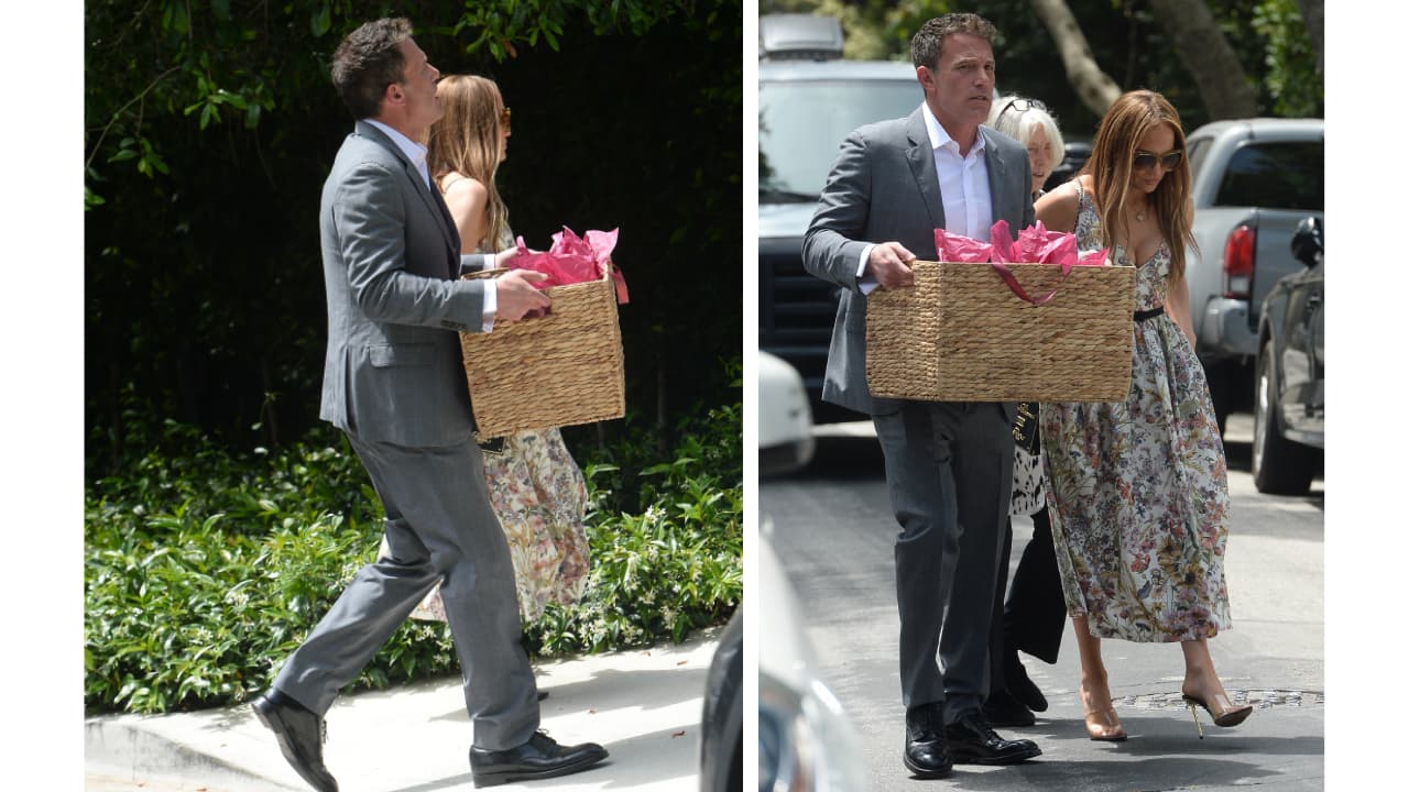 Ben Affleck y Jennifer López asisten a la graduación de Violet en Los Ángeles.