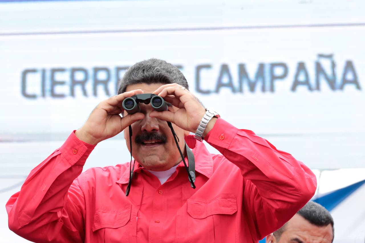 El presidente venezolano Nicolás Maduro durante el acto de cierre de campaña por la Constituyente.