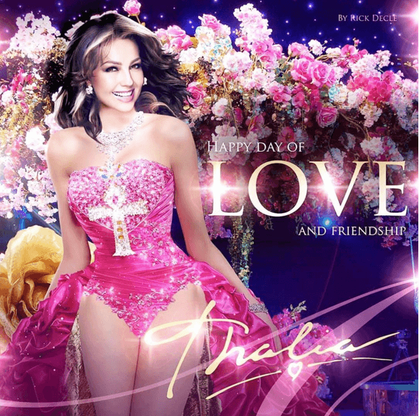 Además también compartió esta súper imagen en la que se ve divina y tiene un lindo mensajito para el amor y la amistad.