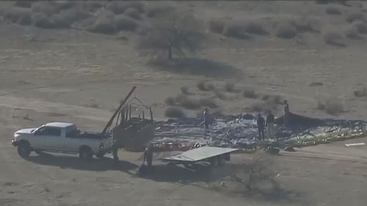 Identifican a las cuatro víctimas que fallecieron tras el desplome de un globo aerostático en Eloy