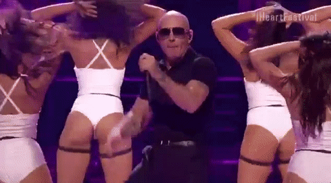 Así baila Pitbull en sus videos y conciertos.