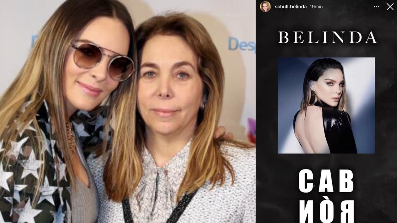 Con este anuncio, la mamá de Belinda promociona la canción 'Mentiras, cabr...' de la cantante.