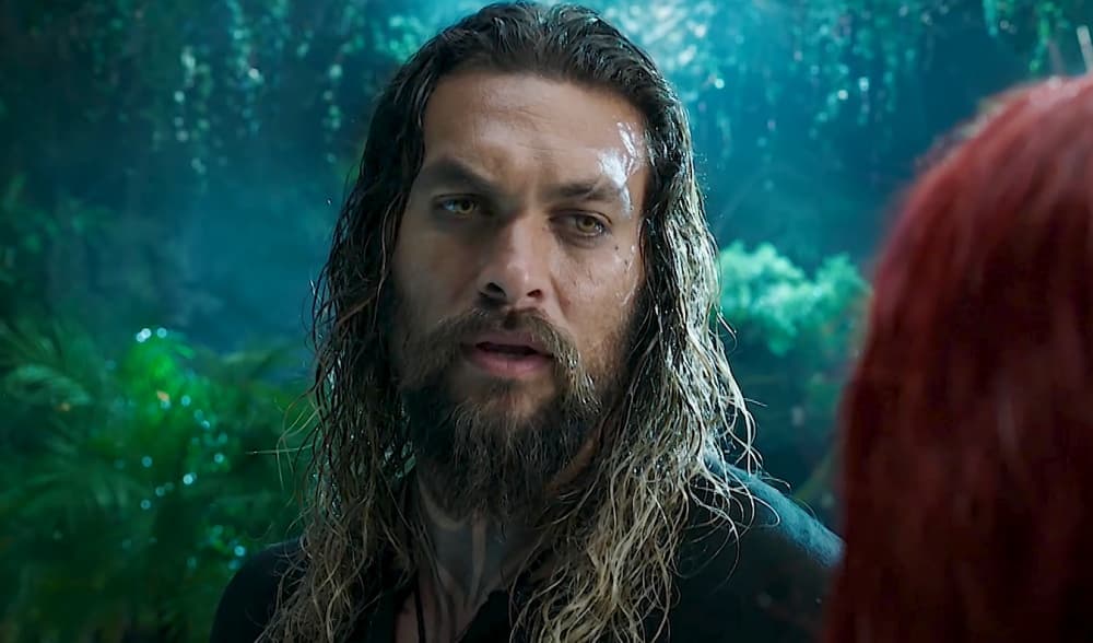 Jason Momoa en la película de 'Aquaman'
