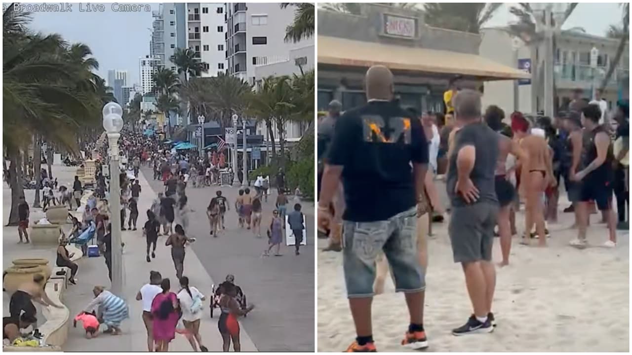 Tiroteo en Hollywood Beach: 4 menores y 5 adultos heridos, hay dos detenidos y buscan tres sospechosos