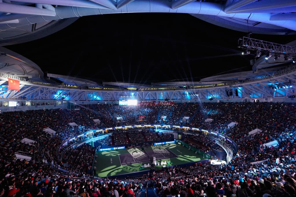 El Estadio de tenis Qi Zhong fue el escenario del duelo definitivo, contando con máxima asistencia de aficionados.