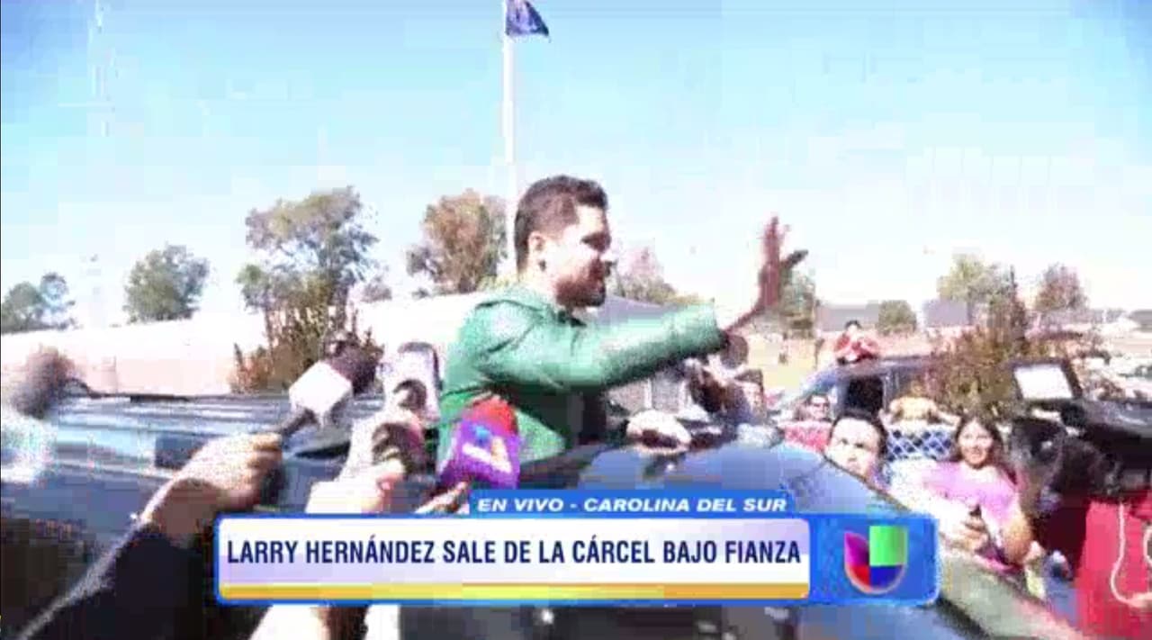 Aquella mañana del 23 de octubre, Larry Hernández abandonó la cárcel de Newberry acompañado por un dispositivo de seguridad.