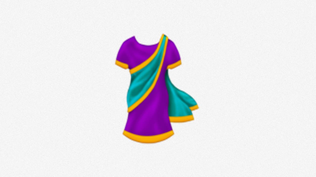 El sari, vestido tradicional de la India, ha ganado un lugar entre los emojis como un reconocimiento a las culturas y tradiciones locales.