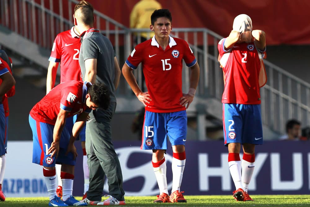 Los chilenos poco pudieron hacer para lograr contrarestar los ataques del equipo mexicano.