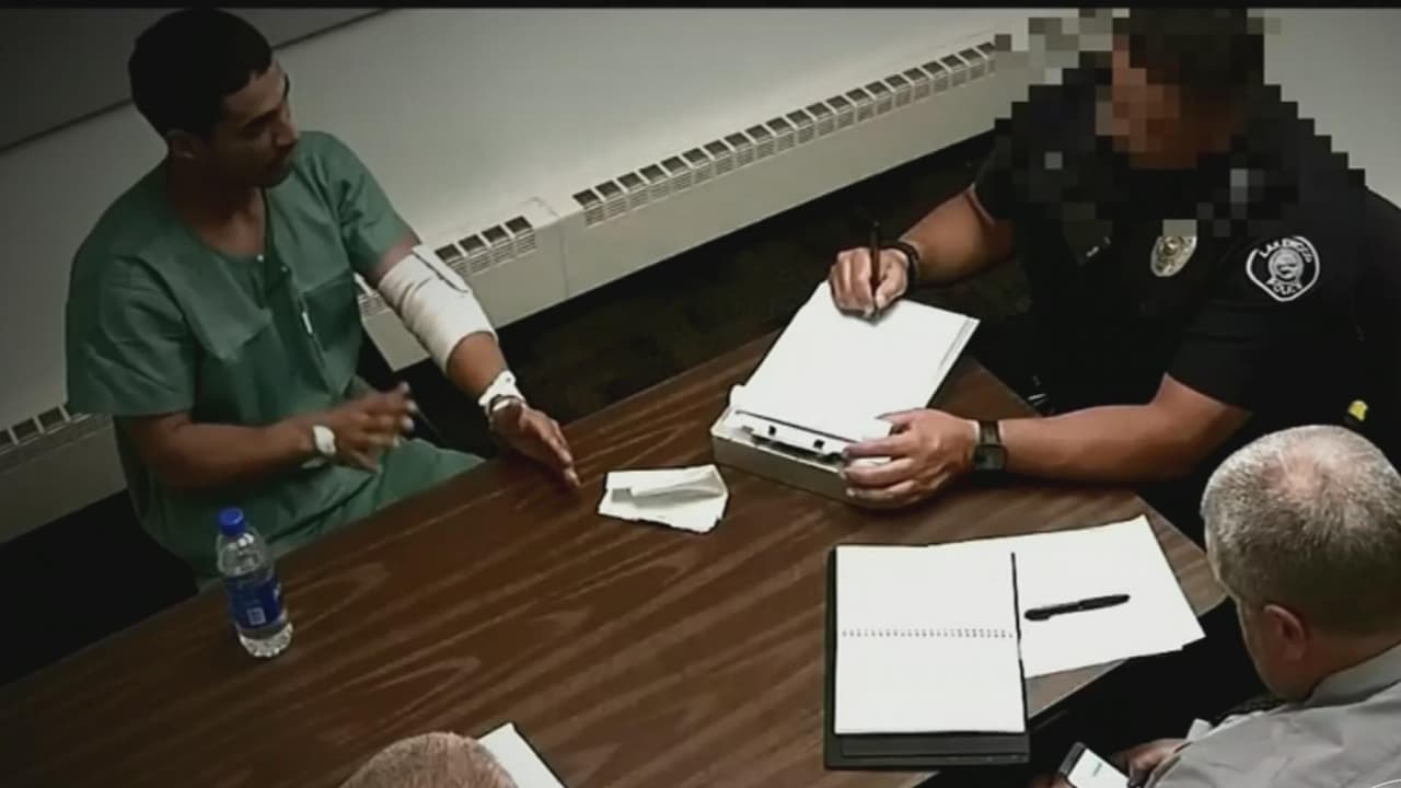 Revelan nuevo video del interrogatorio a Rogel Aguilera tras el accidente mortal de tráfico en 2019