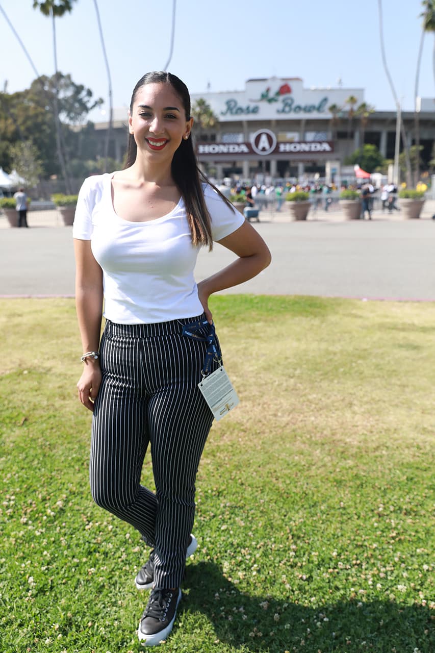 <b>Mafer Alonso</b> dejó ver toda su belleza en el partido de México ante Cuba.