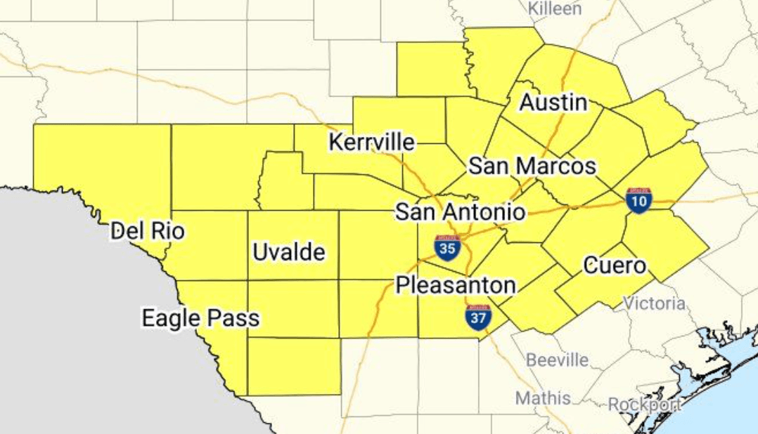 Emiten vigilancia por tornado para varias regiones del centro de Texas, incluyendo Austin