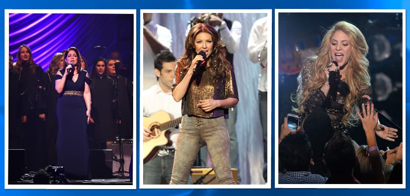 Shakira, Thalia, y Gloria Estefan cantarán una canción contra Donald Trump