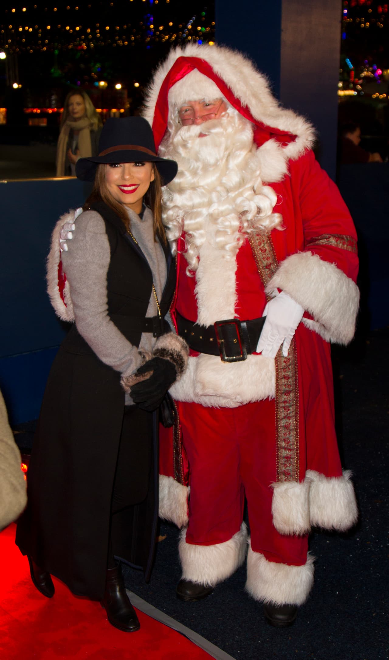 No faltó su foto con Santa Claus, toda una tradición en las fiestas navideñas que se avecinan. ¿Qué habrá pedido de regalo?