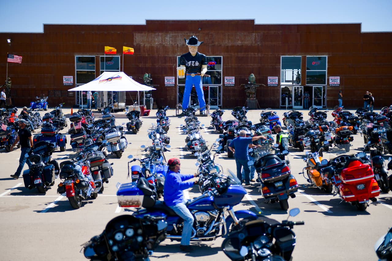 Motos, el principal atractivo del '80th Annual Sturgis Motorcycle Rally' en Sturgis, Dakota del Sur.
