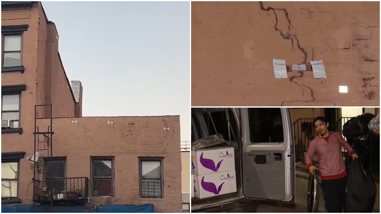 Por peligro de derrumbe, desalojan a familias hispanas de un edificio de Brooklyn