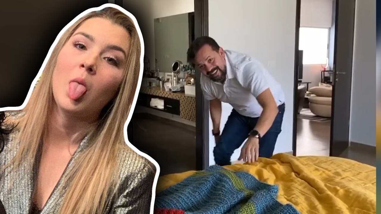 Melenie Carmona expone en redes sociales los ejercicios que hace en la cama su padrastro Cruz Martínez