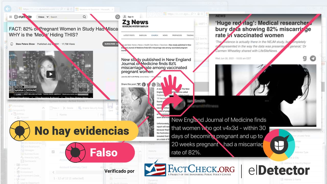 No hay evidencias de que las vacunas contra el covid-19 provocan abortos espontáneos