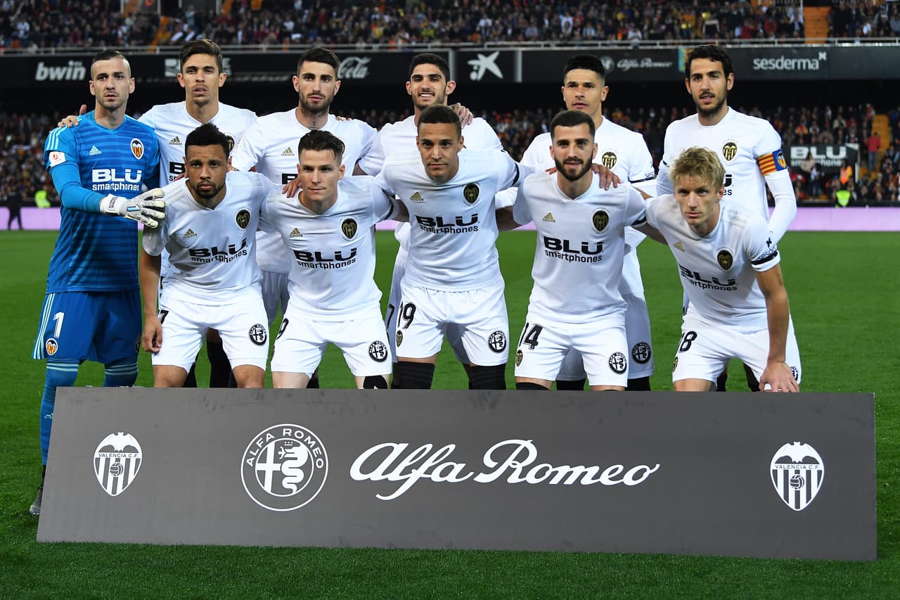 Los locales formaron con Domenech, Gayá, Roncaglia, Gabriel Paulista, Piccini, Guedes, Coquelin, Dani Parejo, Waiss, Rodrigo y Gameiro.