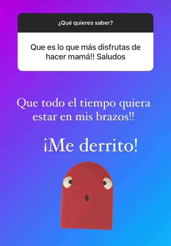 Derretida de amor, contó lo que más disfruta de ser mamá.