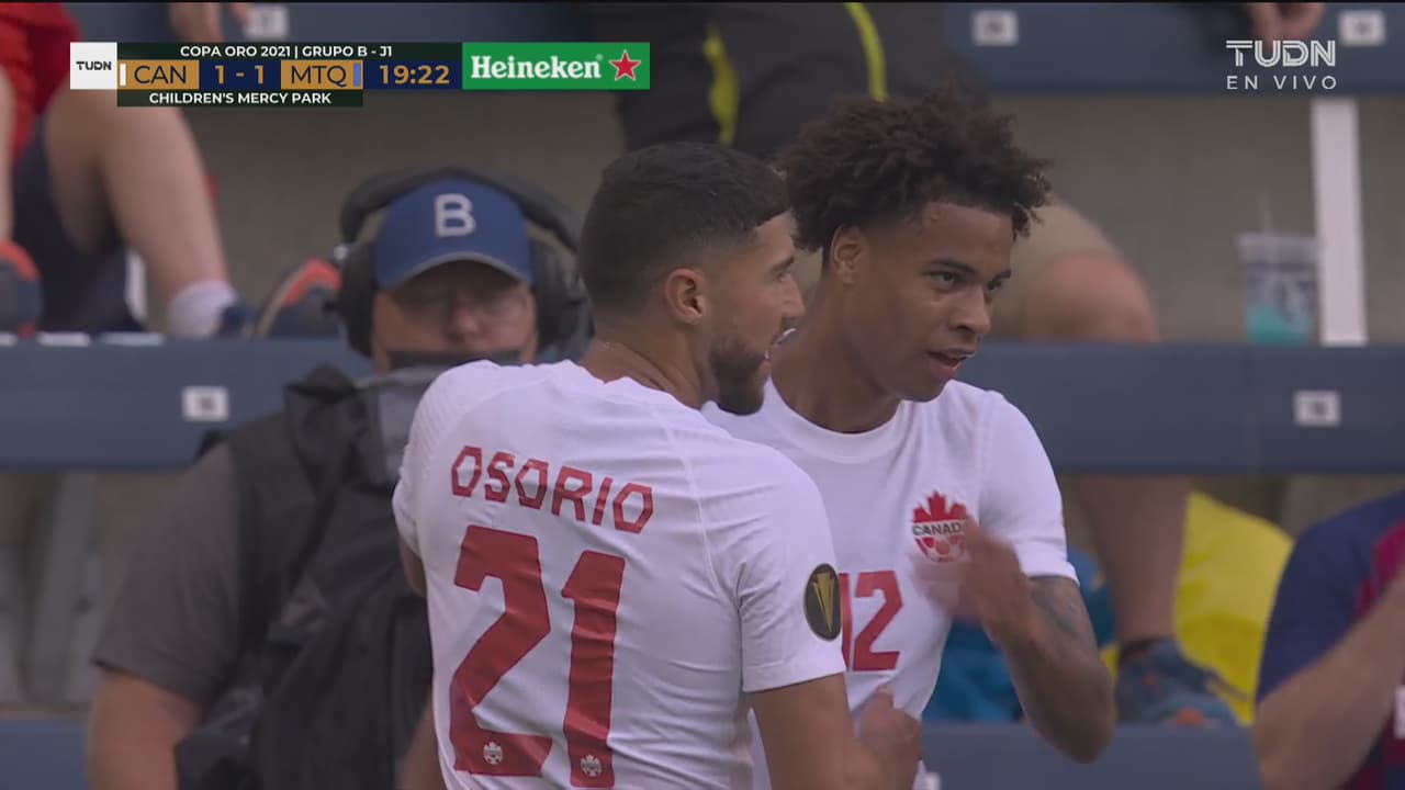¡Qué forma de reaccionar! Jonathan Osorio marca el 2-1 de Canadá