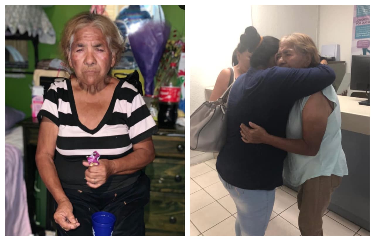 "Finalmente juntos": Mexicana se reencuentra con su familia en la frontera tras 30 años separados