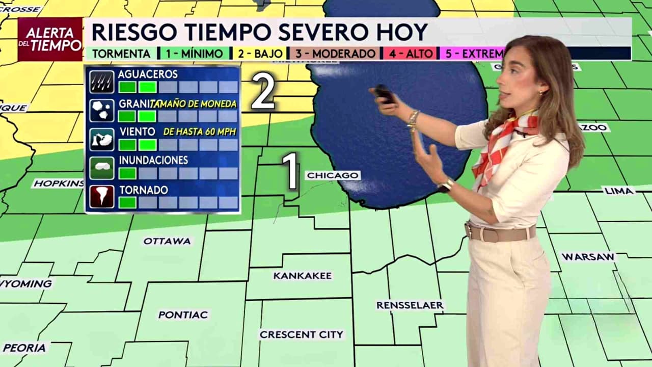 Pronóstico del tiempo hoy en Chicago: Tiempo severo 1 por la tarde; el termómetro alcanzará 95 °F