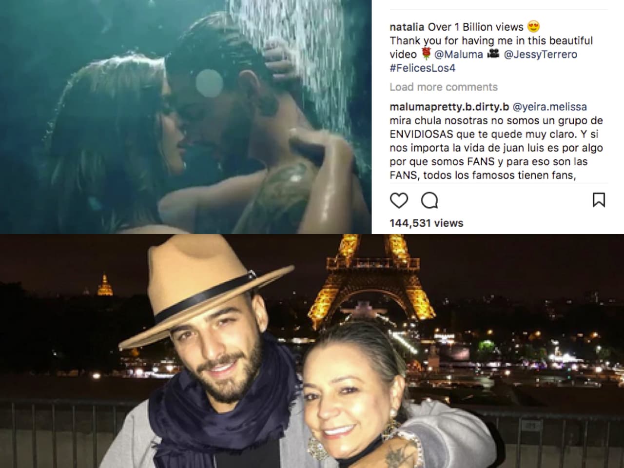 ¿Pura coincidencia? Los dos publicaron que estuvieron en la ciudad del amor, París.