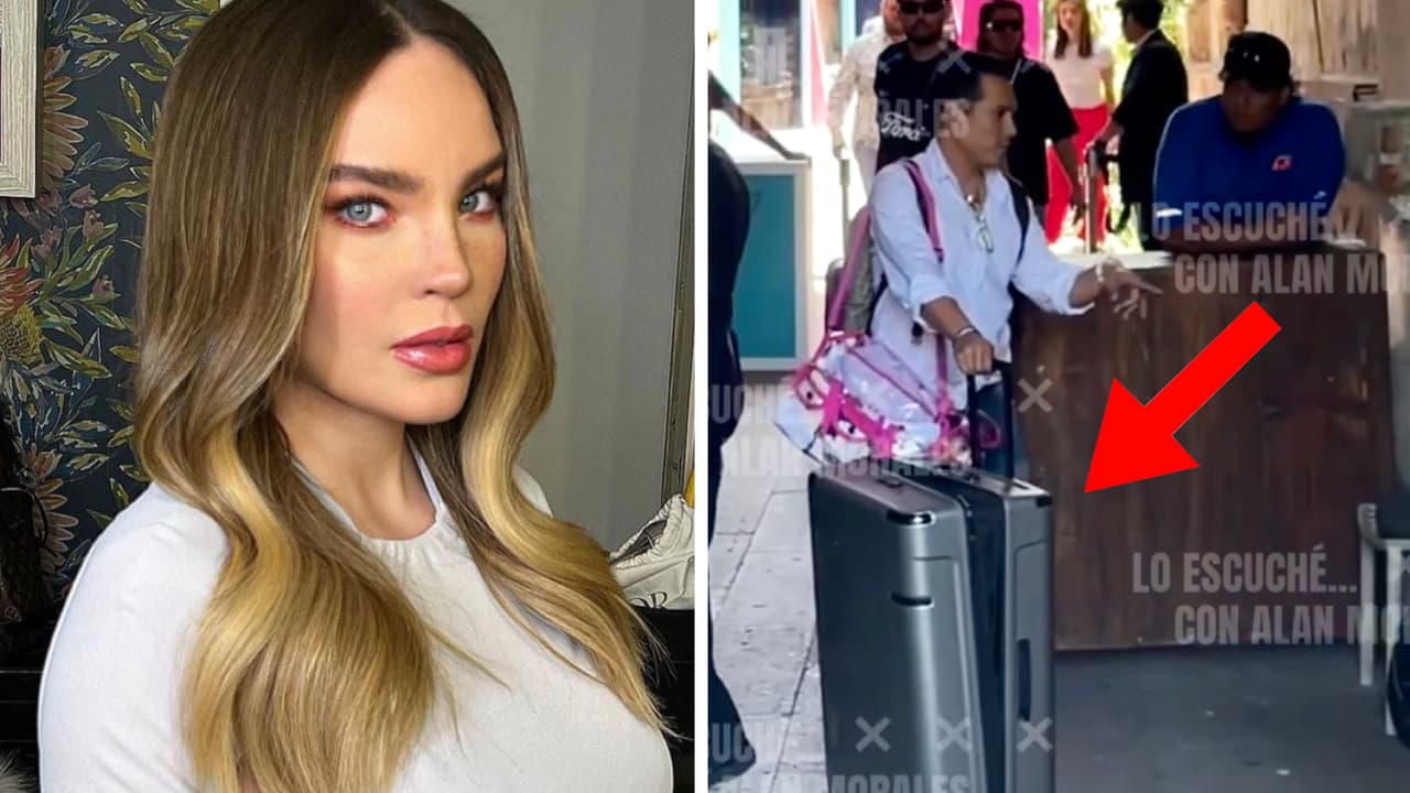 Belinda habría escapado dentro de una maleta para no hablar de Nodal y Ángela Aguilar