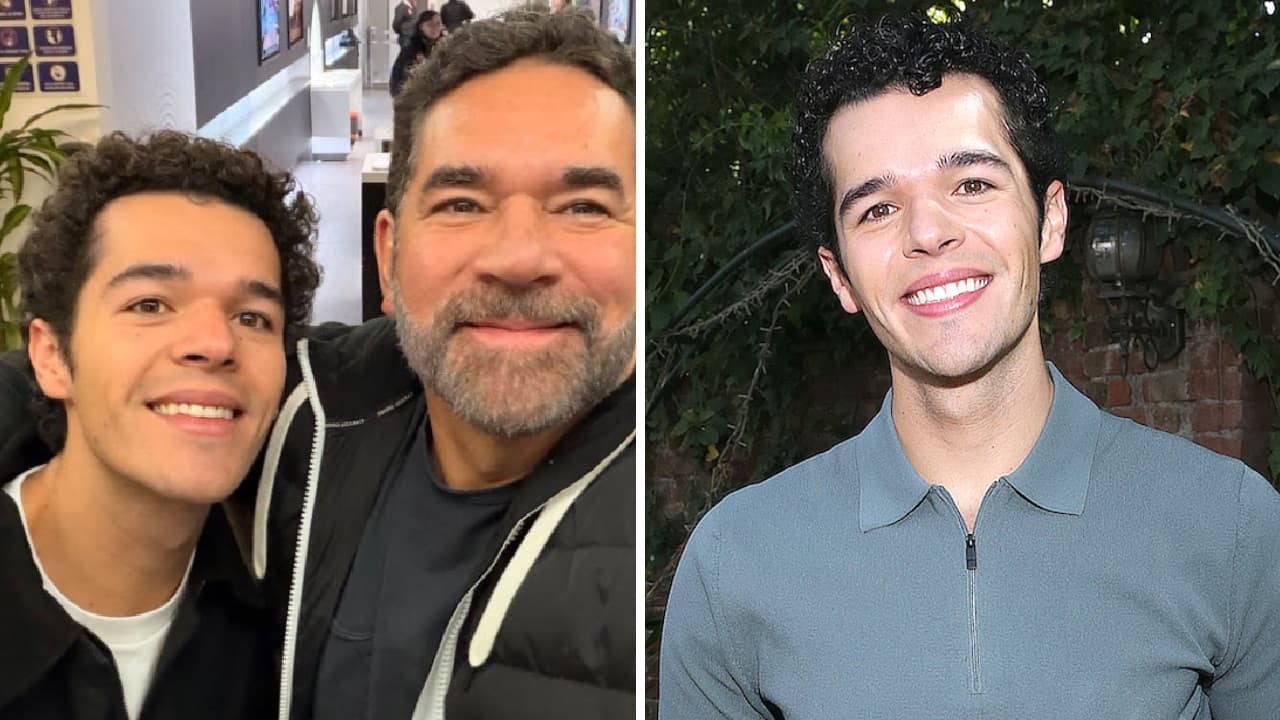 Eduardo Santamarina le da la ‘patadita de la suerte’ a uno de sus hijos mellizos