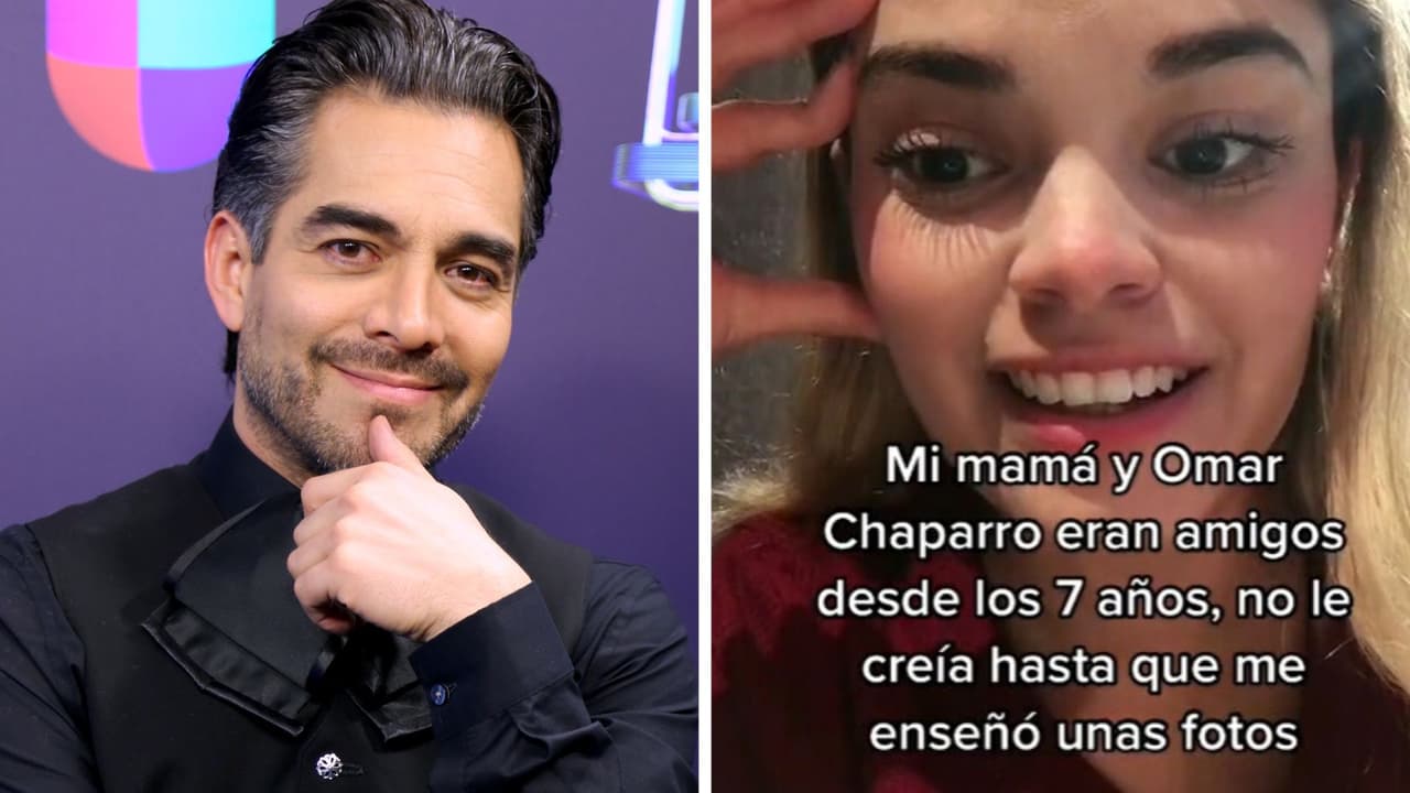 Se da cuenta de que su mamá era mejor amiga de Omar Chaparro y el actor responde su publicación